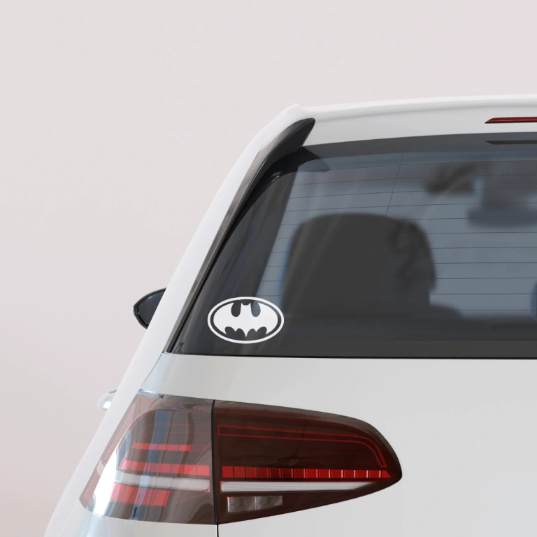 batman znak białe auto (1) (1)