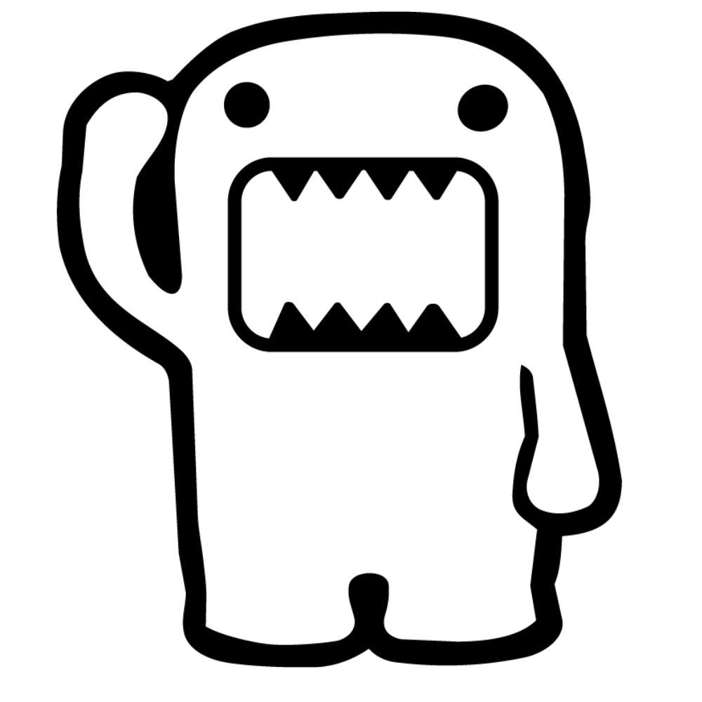 Naklejka Domo Kun