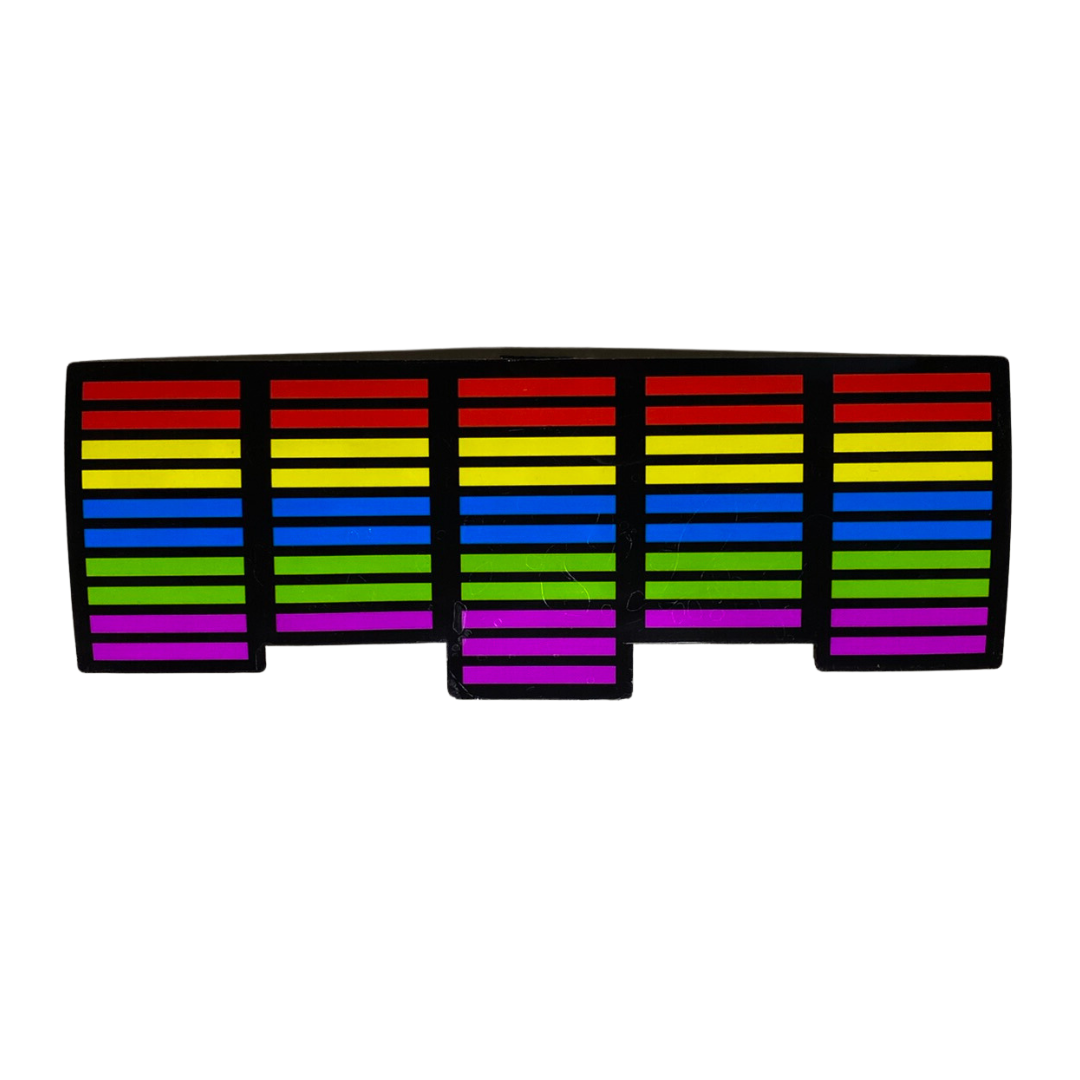 Naklejka LED Elektryczna Equalizer Panel świetlny na szybę samochodu - obrazek 2