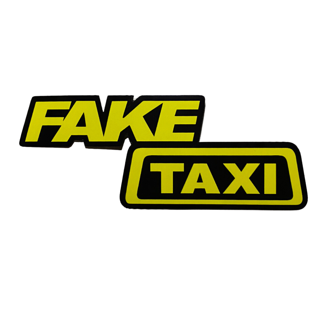 Naklejka LED Fake Taxi - Panel na szybę samochodu - obrazek 2
