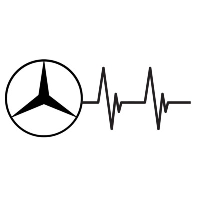 Naklejka Linia życia Mercedes