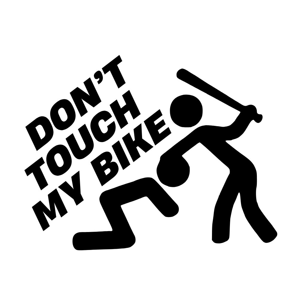 Naklejka Don't touch my Bike