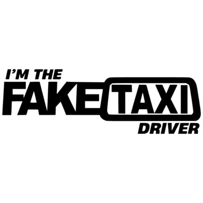 Naklejka I’m the fake taxi driver