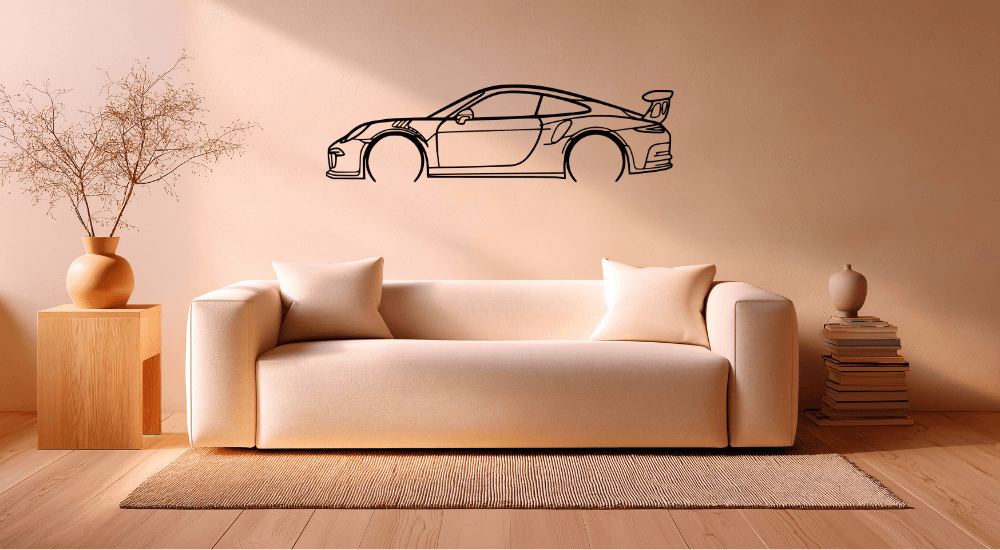 Naklejka Porsche 911 na ścianę 100×28 cm W1 - obrazek 4