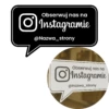 Naklejka Obserwuj nas na Instagramie na witrynę - Personalizacja