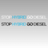 Naklejka Stop Hybrid Go Diesel 30cm