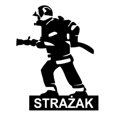 Naklejka Strażak dla pasjonatów na samochód, auto, szybę