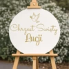 Tablica powitalna Chrzest Święty 50 cm z personalizacją - obrazek 4