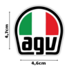 Naklejka AGV na kask motocyklowy - obrazek 2
