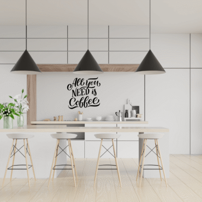 Alternative view of Naklejka All You Need Is Coffee – Stylowa Dekoracja do Domu!
