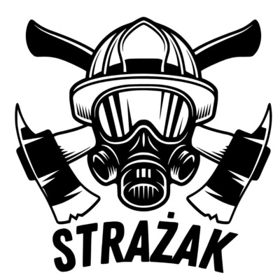 Naklejka Strażak