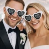 Personalizowane okulary w kształcie serca na wesele urodziny - obrazek 5